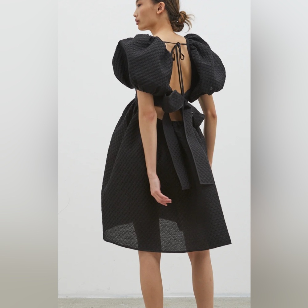 Cecilie Bahnsen Black A-Line Dress
